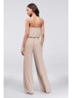 Flowy Wide-Leg Georgette Bridesmaid Jumpsuit  F19790