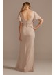 Flutter Sleeve Bridesmaid Dress with Cascade  F20320