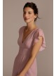 Flutter Sleeve Chiffon V-Neck Bridesmaid Dress David&#039;s Bridal F20506