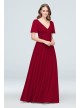 Flutter Sleeve Crisscross Mesh Bridesmaid Dress  F19933