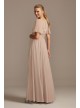 Flutter Sleeve Mesh Maternity Bridesmaid Dress  F20167