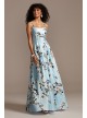 Foil Print Spaghetti Strap Mikado Ball Gown Speechless X44261QA54