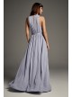 Georgette-Over-Charmeuse Blouson Bridesmaid Dress  VW360434