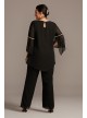 Georgette Pantsuit with Beaded Inset Sleeves Le Bos 27992