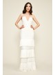 Giovanni Fringed Wedding Dress Tadashi Shoji AWZ17393LBR