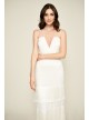 Giovanni Fringed Wedding Dress Tadashi Shoji AWZ17393LBR