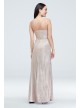 Glitter Metallic Draped Double Skinny Strap Gown Morgan and Co 21882D