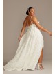 Grosgrain Banded Lace Plus Size Wedding Dress Melissa Sweet 8MS161213