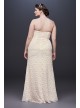 Guipure Lace Sheath Plus Size Wedding Dress Galina 9WG3885