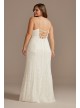 Halter Keyhole Lace Plus Dress with Lace-Up Back DB Studio 650711W