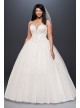 Hand-Beaded Illusion Plus Size Wedding Dress  Collection 4XL9V3849