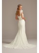 Hand Beaded Lace Cap Sleeve Tall Wedding Dress Melissa Sweet 4XLMS251206