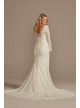 Hand Beaded Lace Long Sleeve Tall Wedding Dress Melissa Sweet 4XLSLMS251206