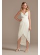 Hand-Pleated Spaghetti Strap Charmeuse Slip Dress DB Studio SDWG0935