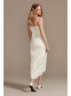 Hand-Pleated Spaghetti Strap Charmeuse Slip Dress DB Studio SDWG0935