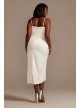 Hand-Pleated Spaghetti Strap Plus Size Slip Dress DB Studio 9SDWG0935