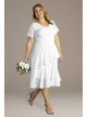 Harmony Tiered Lace Plus Size Short Wedding Dress Kiyonna 19220901