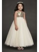 Heart Back Sequin and Tulle Flower Girl Gown  WG1390