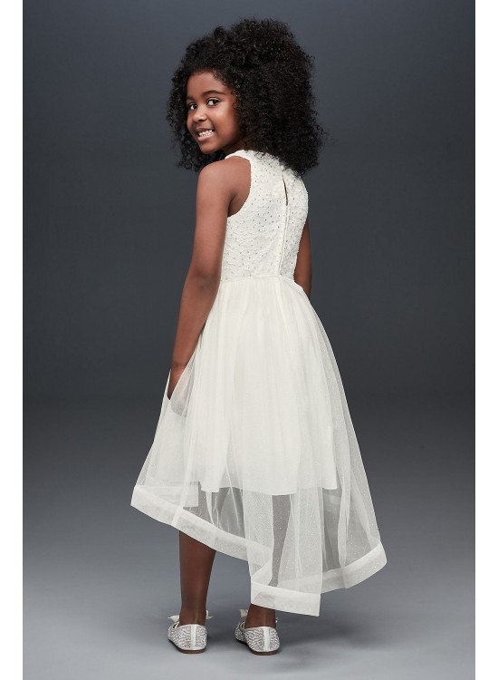 High-Low Lace and Tulle Flower Girl Dress Speechless SC436D02H908