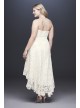 High-Low Tea-Length Lace Plus Size Wedding Dress Galina 9WG3925