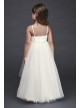 High-Low Tulle Flower Girl Dress with Crystal Belt  OP252