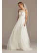 High Neck Illusion and Lace Godet Wedding Melissa Sweet MS251208