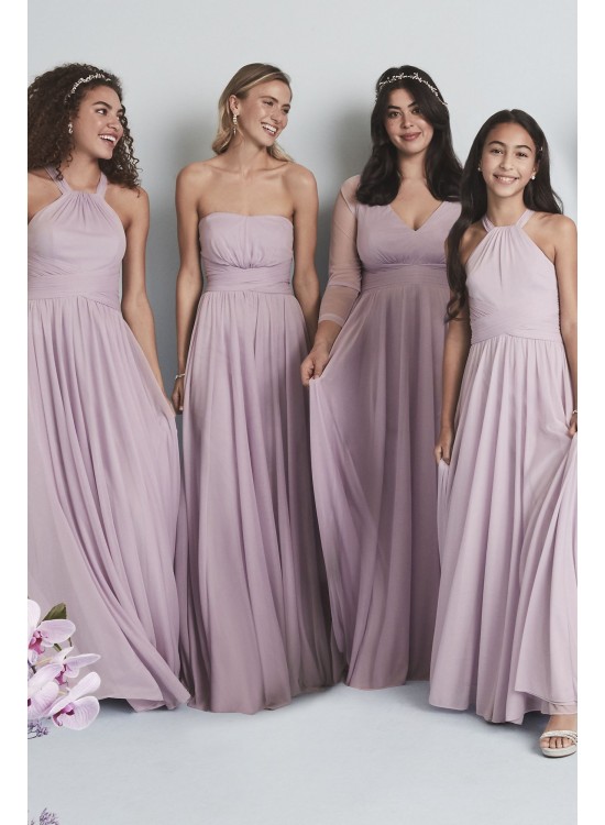 High Neck Mesh Junior Bridesmaid Dress  JB9891