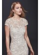 High-Neck Metallic Lace Mermaid Wedding Dress DB Studio 261032