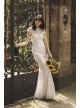 High-Neck Metallic Lace Mermaid Wedding Dress DB Studio 261032