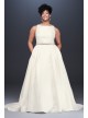 High-Neck Mikado Plus Size Ball Gown Wedding Dress  Collection 9WG3879