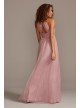 High-Neck Pleated Soft Net Bridesmaid Dress  F20115