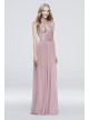 High-Neck Sequin and Mesh Gown with Keyhole DB Studio DS270021