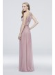 High-Neck Sequin and Mesh Gown with Keyhole DB Studio DS270021