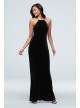 High Square Neck Velvet Long Dress DB Studio DS270056