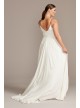 Illusion Deep-V Spaghetti Plus Size Wedding Dress  Collection 9WG3985