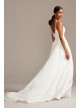 Illusion Deep-V Spaghetti Strap Wedding Dress  Collection WG3985