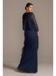 Illusion Embellished Bodice Gown with Cap Sleeves  VC1038V2