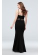 Illusion High-Neck Mermaid Gown with Banded Waist City Triangles 7711UD8E