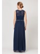 Illusion Lace A-Line Dress with Sparkle Waist Alex Evenings 81122338