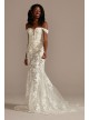 Illusion Lace Bodysuit Petite Wedding Dress  7MBSWG899