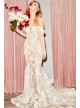 Illusion Lace Bodysuit Petite Wedding Dress  7MBSWG899