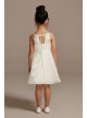 Illusion Lace Tie-Back Halter Flower Girl Dress  OP237