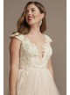 Illusion Lined Bodice Lace Petite Wedding Dress Galina Signature 7LBSWG862