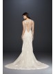 Illusion Plunging Bodice Lace Wedding Dress  4XLSWG772