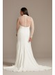 Illusion Sleeve High Neck Plus Size Wedding Dress  Collection 9WG3991