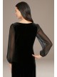 Illusion Sleeve Stretch Velvet Petite Blouse Alex Evenings 82918231