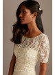 Illusion Sleeve Sweetheart Allover Lace  Dress DB Studio SDWG0775