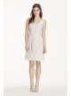 Illusion Tank Dress with Short Cascade Skirt  W10844