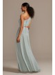 Iridescent Glitter One Shoulder Gown with Cutout City Triangles 7961GZ4A