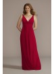 Jersey Bridesmaid Dress with Twist Tank Bodice David&#039;s Bridal F20525